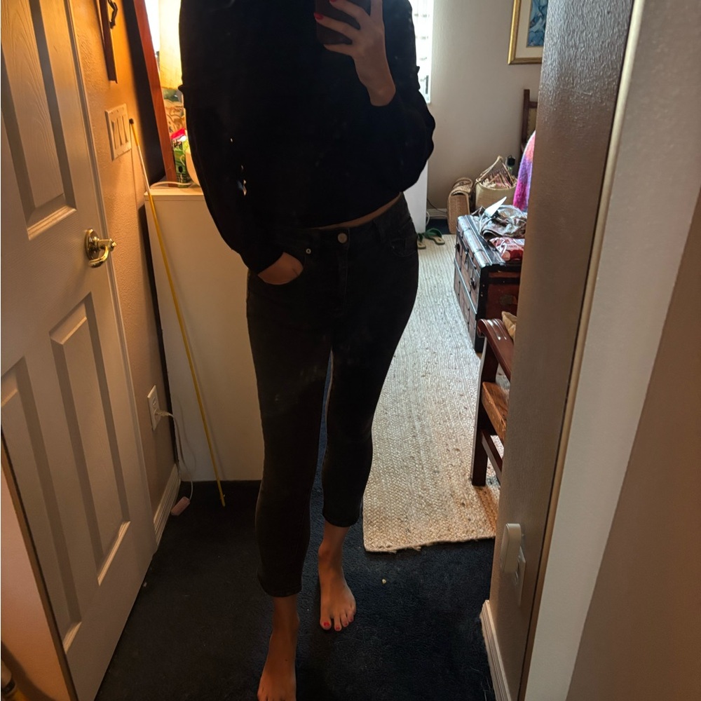 BDG Black Skinny Jeans — cropped Slim Fit